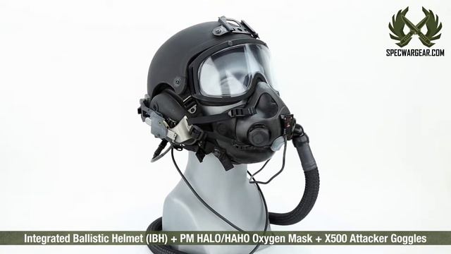 Integrated Ballistic Helmet (IBH) + PM HALO/HAHO Oxygen Mask
