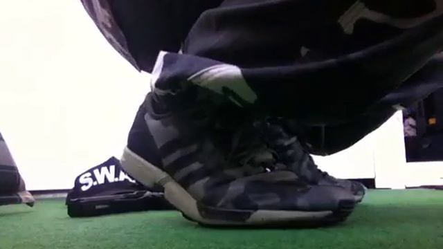 Adidas ZX Flux decon in camouflage/armystyle , size12