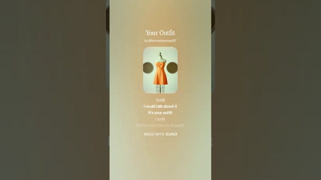 Your Outfit