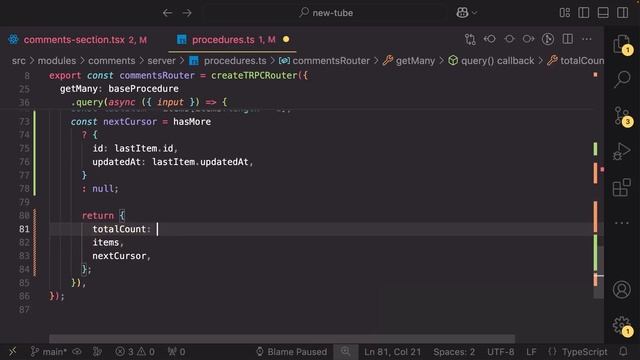 24. Comments infinite loading
