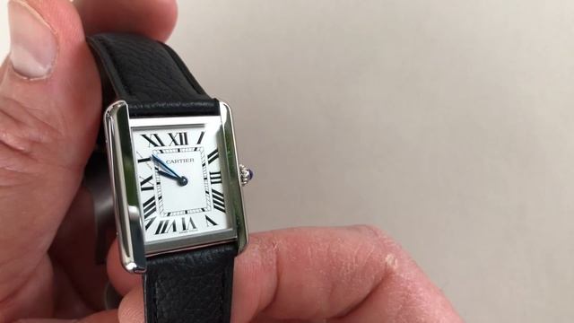 Unboxing and review: Cartier Tank Solo small w/ folding buckle WSTA0030