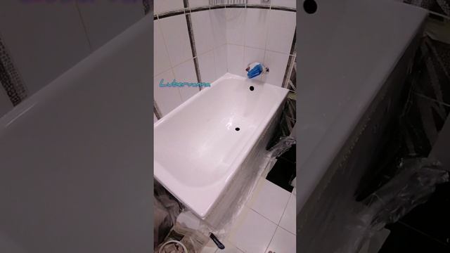 Реставрация ванны со снятием уголков, делаем Монолитное примыкание. #lubervanna, #реставрацияванн