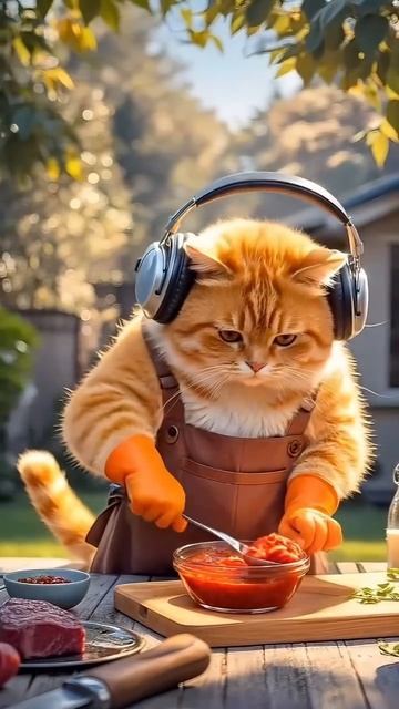 Толстый рыжий кот 19