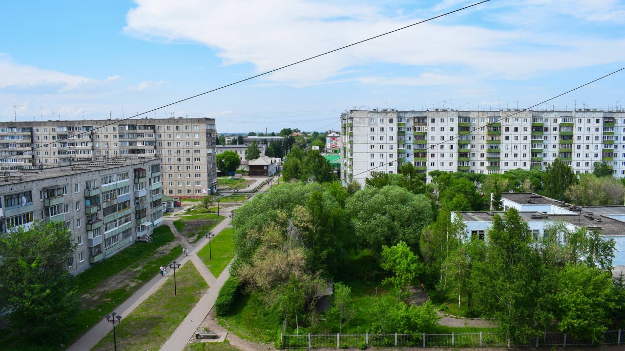Новоалтайск. Вид на город (Ракурс-1). Бульвар Землянова.