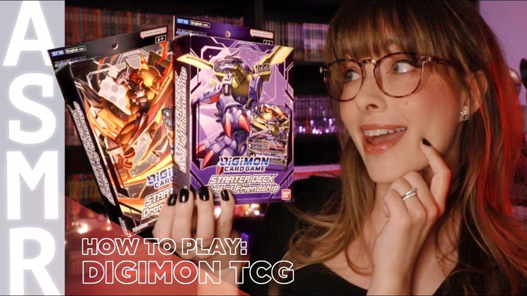 [Rainessa ASMR] 👾 How To Play The Digimon Trading Card Game! 👾 Relaxing Lessons & Practice Battle!