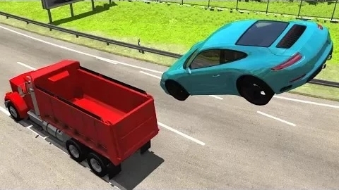 Скоростные прыжки и аварии #23 - BeamNG Drive
