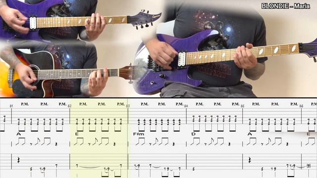 Blondie - Maria(guitar cover,tab)