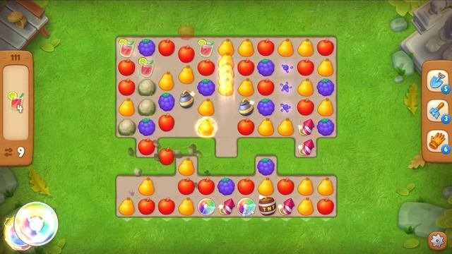 Gardenscapes Level 111 - 16 Moves - No Boosters