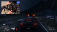 Driving an Aston Martin DB11 with a Steering Wheel - GTA 5 JAMES BOND MOD