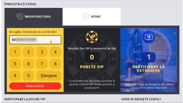 Cum înregistrezi biletul de loterie câștigător pentru jocul TV la Loteria Națională