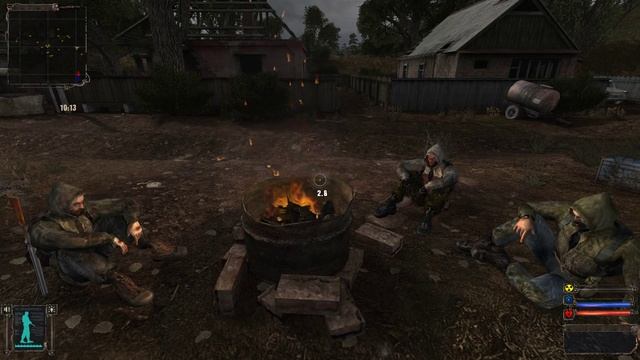 S.T.A.L.K.E.R. Ностальгия - Деревня новичков, Кордон. Разговоры у костра #stalker #сталкер