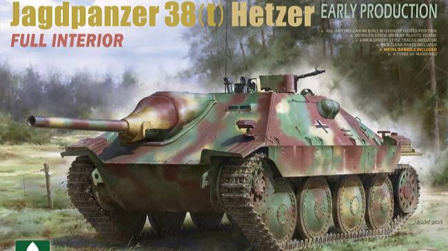 Распаковка Takom 1/35 2170 & 2171 Jagdpanzer 38(t) Hetzer Early & Mid Production With Full Interior