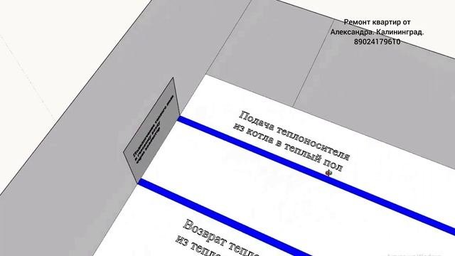 Выполняю качественный ремонт квартиры и занимаюсь его проектировкой. Часть 4. Схема водяного теплого