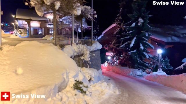 🇨🇭Ночная пешая экскурсия по Гриндельвальду  Деревня в Швейцарии - Швейцарская долина