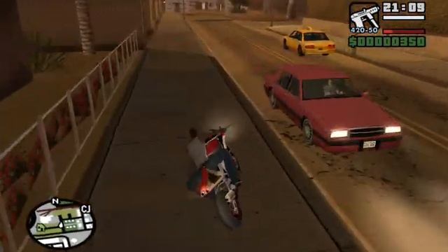 GTA San Andreas - "Weapons-Run" for free weapons at the very beginning of the game - Part 2 (of 2)