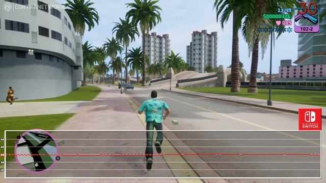 Grand Theft Auto: Vice City – The Definitive Edition | Nintendo Switch Frame Rate Test