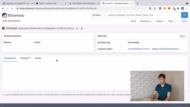 Как создать NFT токен формата ERC721. Как прикрепить ссылку на изображение в NFT.