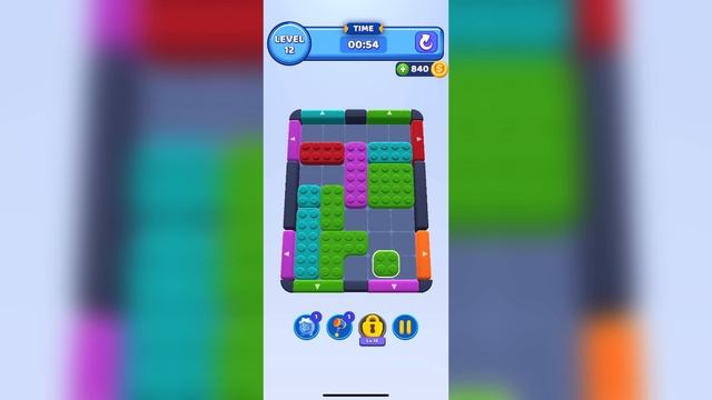 Mobile_games: Color Block Jam (12 уровень)