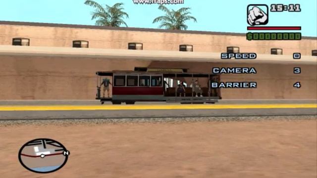 gta san andreas - driving with tram