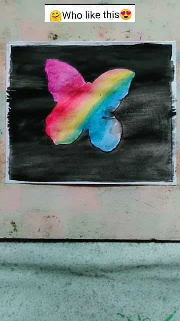 😍colour full butterfly 🦋#shorts #drawing #painting #art #scenery #sketch #