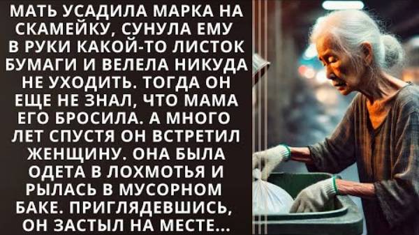 Истории из жизни. Мать усадила Марка на скамейку, сунула ему в руки какой-то листок бумаги слушать