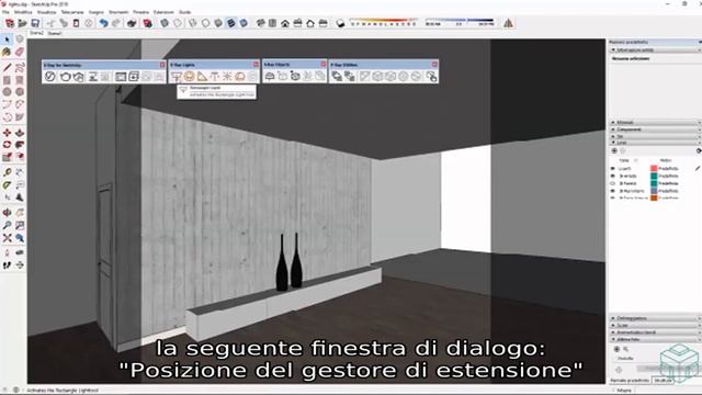 Come aggiungere i plugins in SketchUp