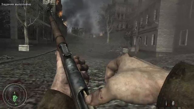 Прохождение игры Call of Duty. World At War проходим миссию Стальное кольцо,выселение,черные кошки