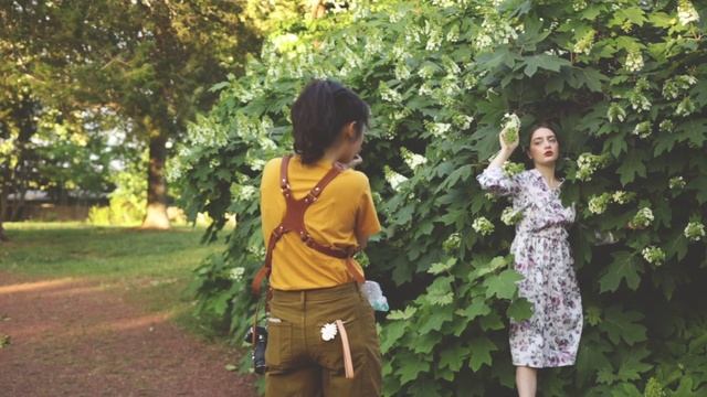Film photoshoot in Roswell💚 Hanbok dress fashion portrait photography👗 푸릇푸릇 필름 한복 사진 브이로그🌸 #hanbok