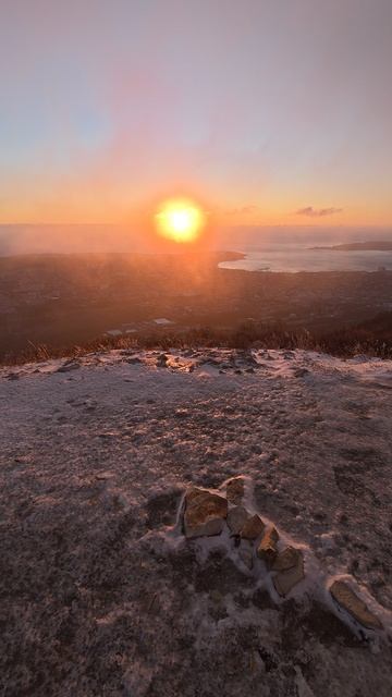 2025-01-14 закат над Геленджиком