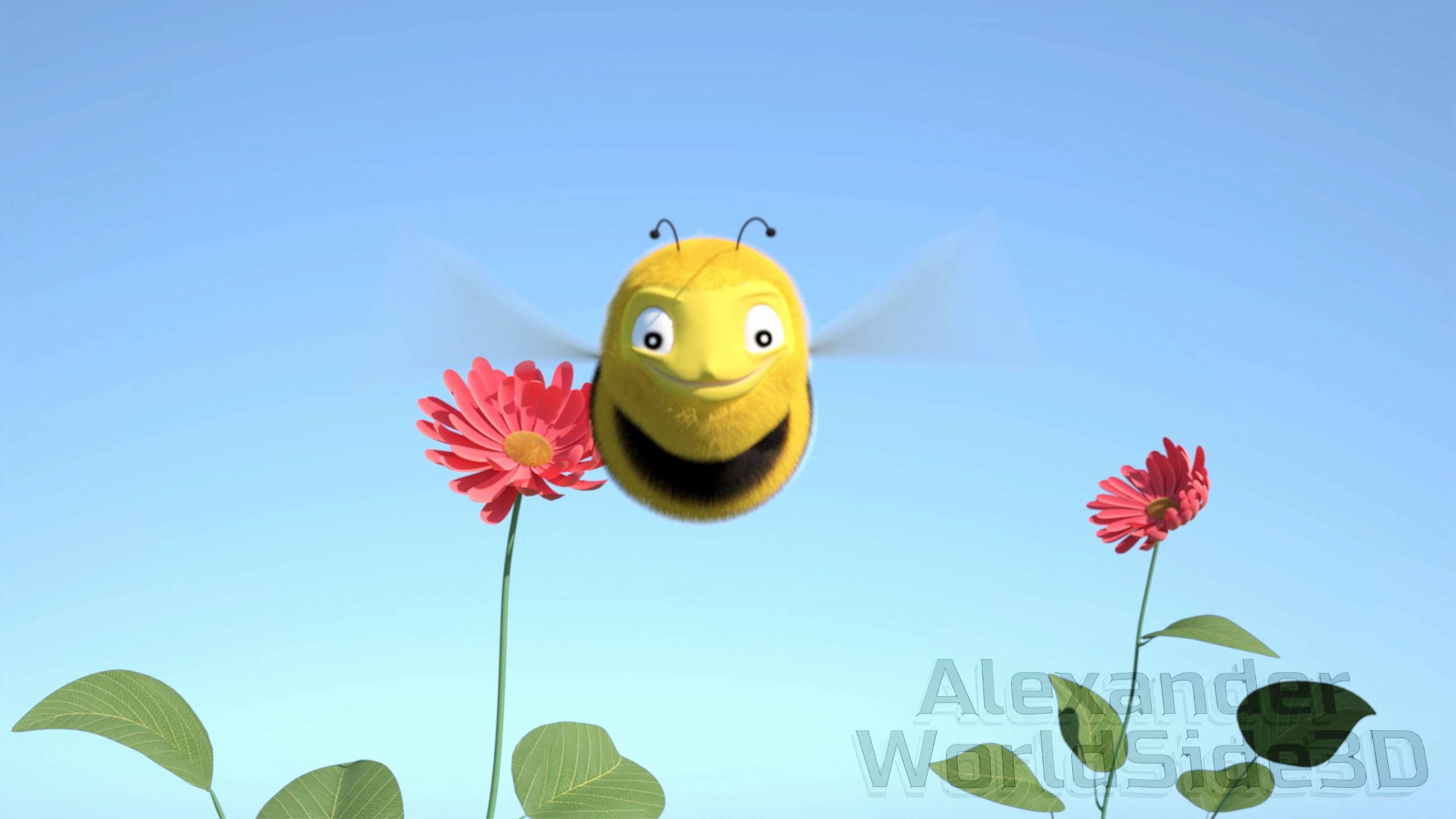 Пчёлы и цветы