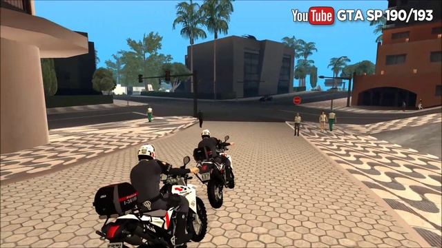 GTA SA - PMESP - Tentativa de roubo a carro forte