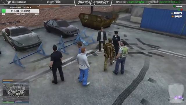 FailyV GTA V RP : La course annulé le voleur en pantalon jaune et salopette xD