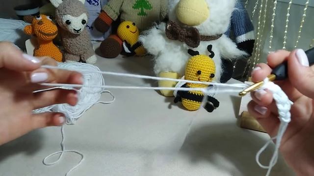 Делаем три нити из одной.