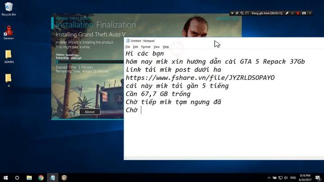 Hướng dẫn cài đặt GTA 5 Repack Link Fshare