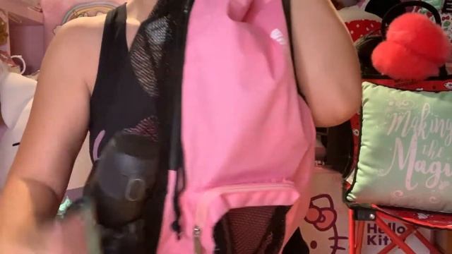 My new WANDF Swim Bag Mesh Drawstring Backpack💕