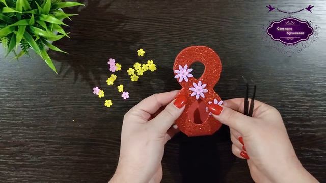 Сладкий презент на 8 Марта за 30 минут.