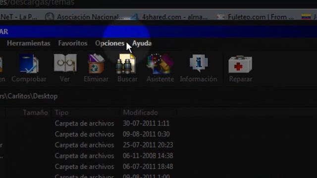 como cambiar el tema de winrar o winzip