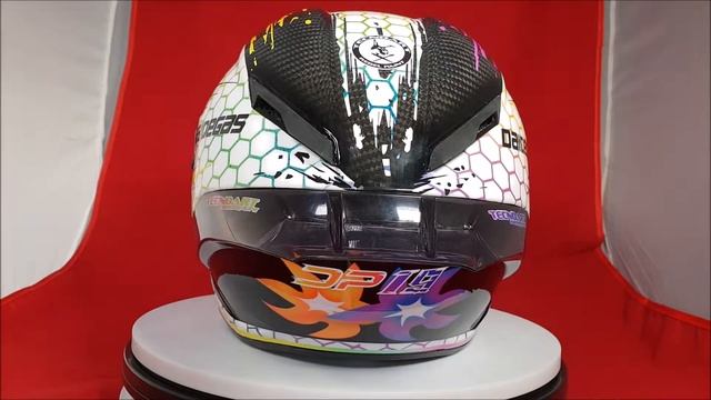 AGV Pista GP R DAIDEGAS Hexagonal Rainbow by Tecnoart Sersan