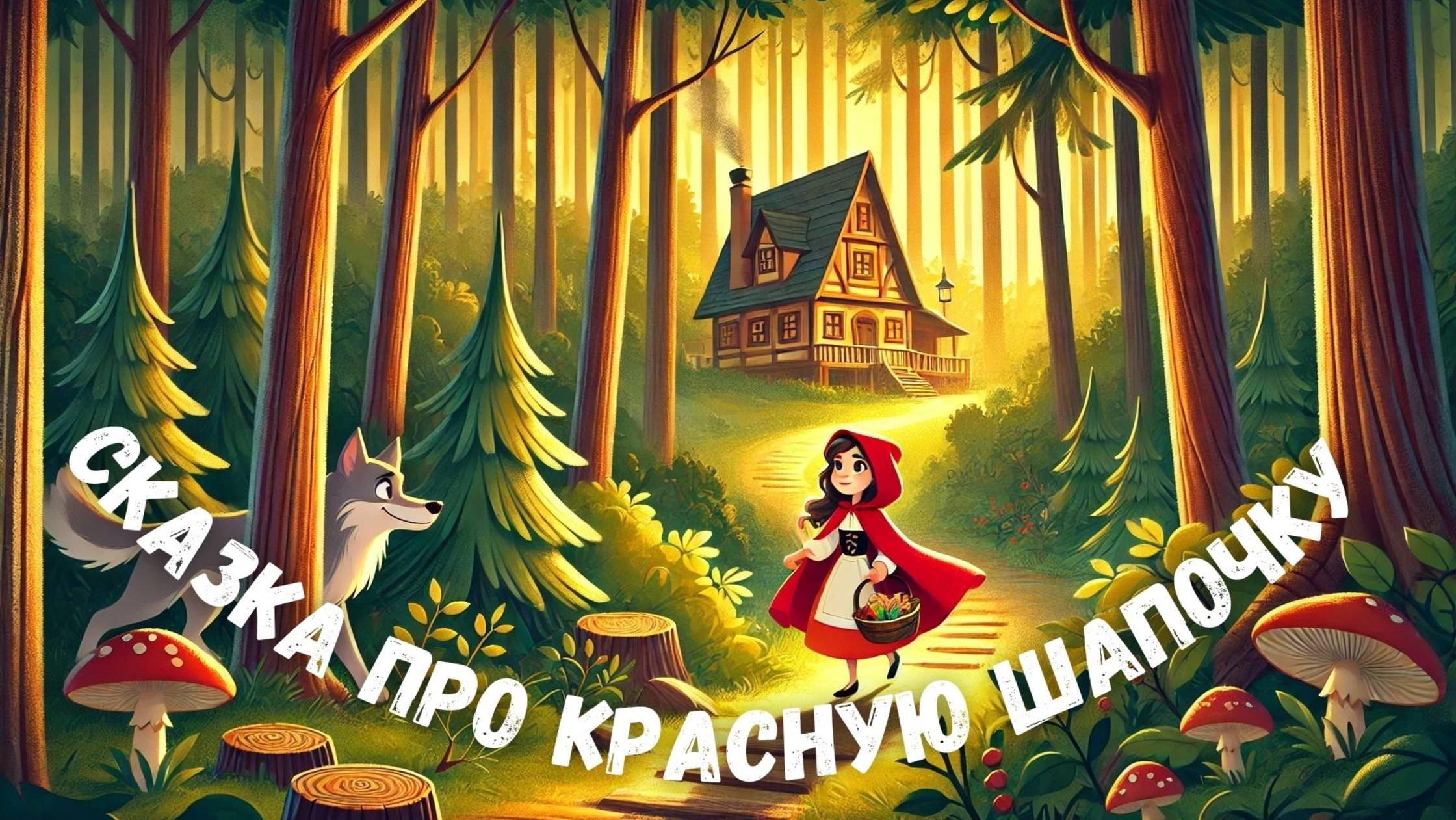 Сказка на ночь про Красную шапочку