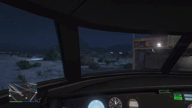 GTA Online - Flying a MILJET from Los Santos to Sandy Shores & Back (Night Flight)