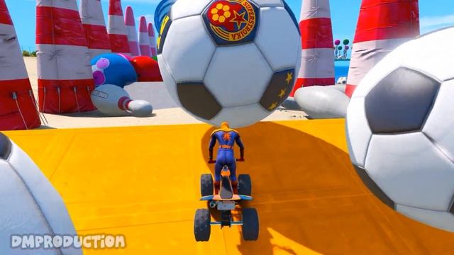 SpiderMan & Superheroes Street Blazer Racing EVENT on Beach Challenge   | GTA 5 Mods