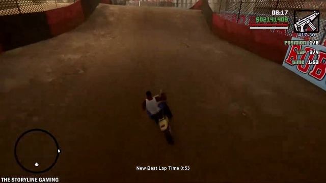 GTA San Andreas Definitive Edition - "Dirt Track" Race Stadium Las Venturas - Gameplay