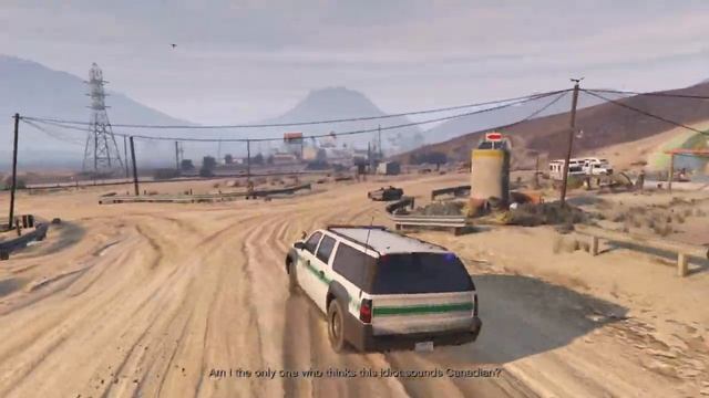 Civil Border Patrol - No Minimap HUD - Grand Theft Auto V PS4 GTA5