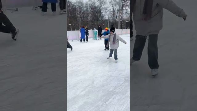 На катке в Москве.