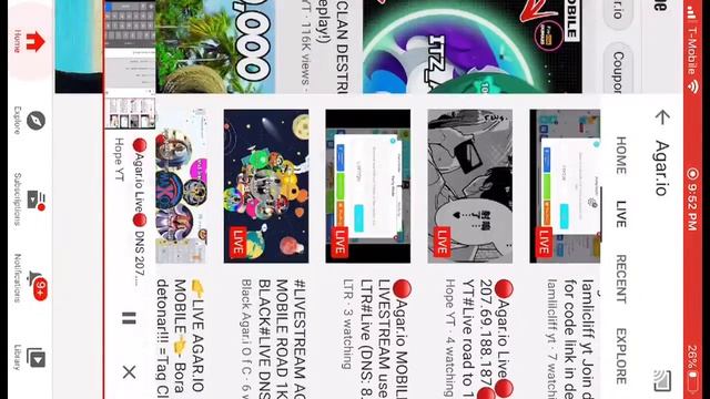 🔴Agar.io Live🔴 DNS 207.69.188.187🔴Hope YT#Live road to 100🔴