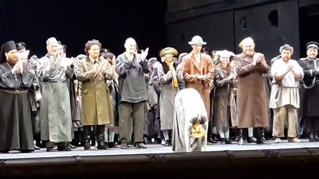 Катерина Измайлова. 18.02.16. Премьера в БТ. Поклоны. Надя Михаеэль. Джон Дашак.