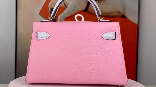 Kelly mini 20 Epsom Special Order HSS Mauve Sylvestre/Blue Brume 🩵🩷