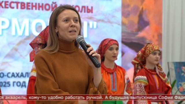 05.03.2025 Учащиеся и преподаватели представили свои работы в выставочном зале художественной школы