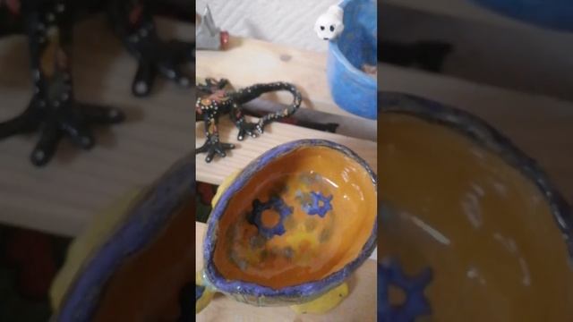 Готовые работы детей. Лепка из глины