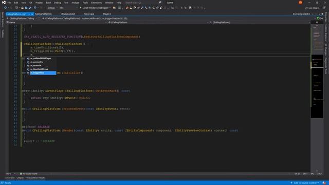 Программирование в C++ Gameplay Platformer Mechanics — CRYENGINE Summer Academy S1E6 — [Учебник]